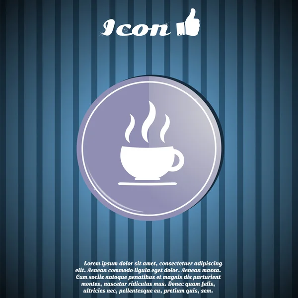 Heißer Kaffeebecher oder Teetasse — Stockvektor