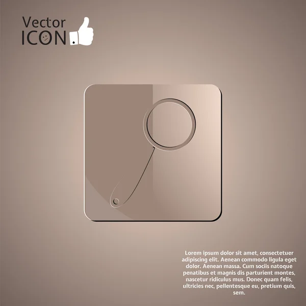 Arama simgesi. Düz stil