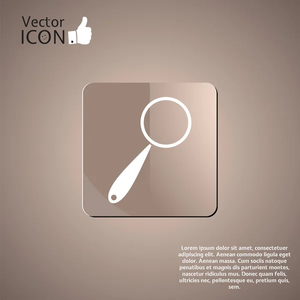 Search Icon. Flat Style — Stock Vector