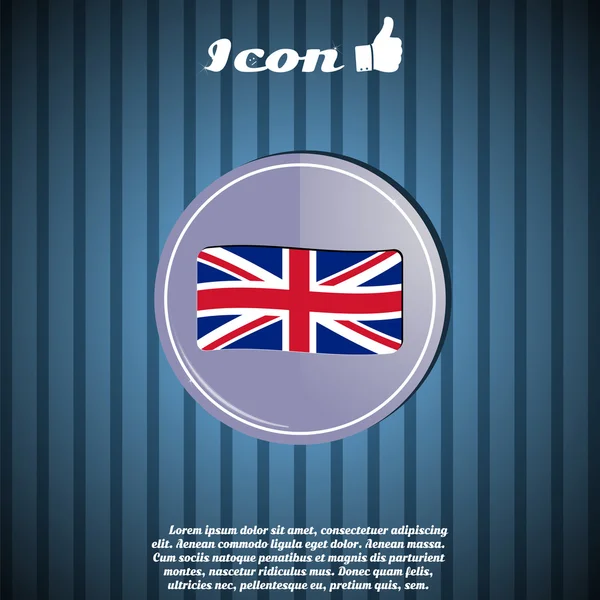 Zászló, Egyesült Királyság — Stock Vector