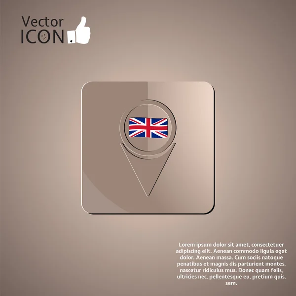 Bandera Reino Unido — Archivo Imágenes Vectoriales