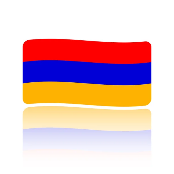 Bandera de Armenia. Estilo plano — Archivo Imágenes Vectoriales