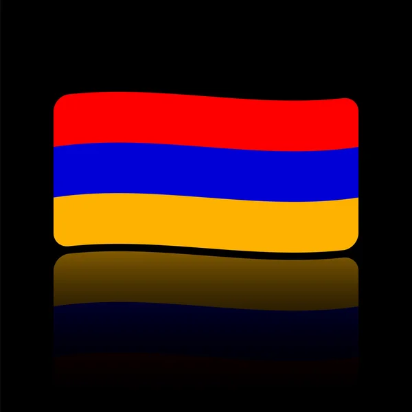 Bandera de Armenia. Estilo plano — Archivo Imágenes Vectoriales