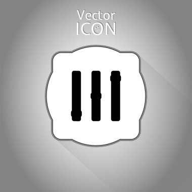 Ses kontrolü. Düzey simgesi. Düz stil