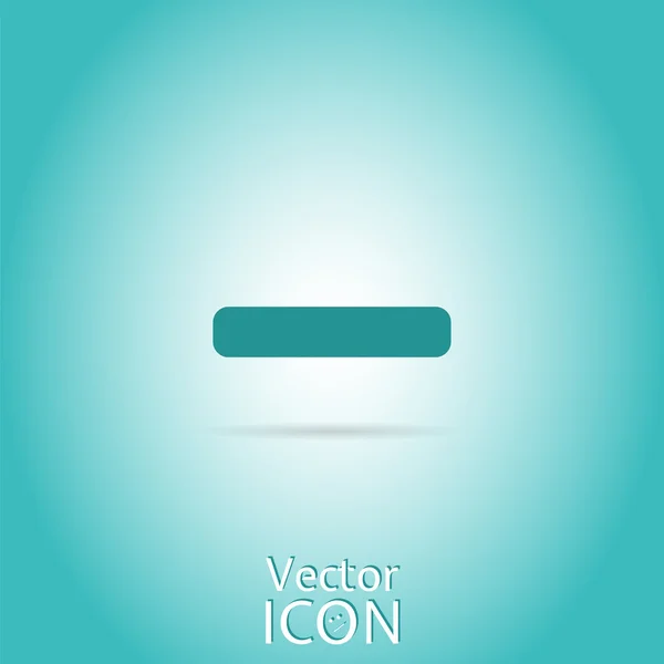 Menos Icono. Estilo plano — Vector de stock