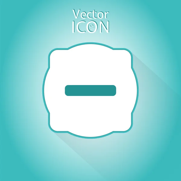 Minus Icon. Flat Style — Stock Vector