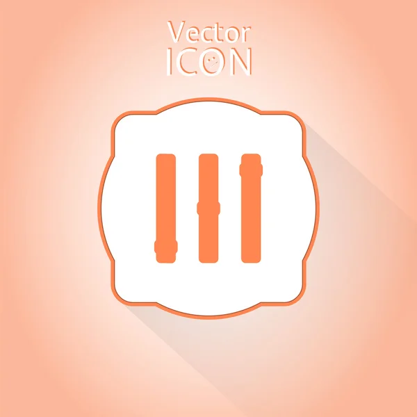 Volume Control. Level Icon. Flat Style — Stock Vector
