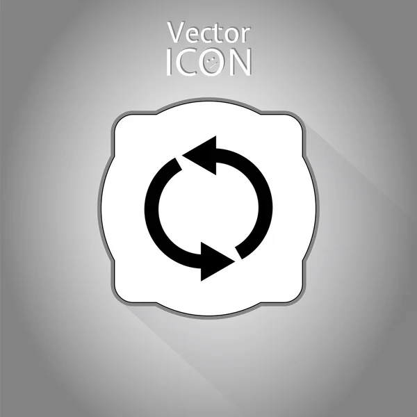 Laden en pictogram Buffering. Vlakke stijl — Stockvector