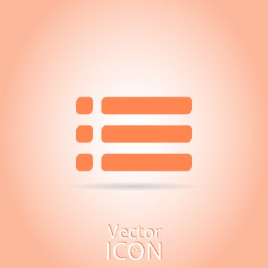 Web Site menü simgesi. Düz stil