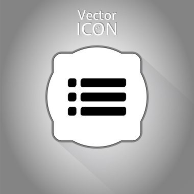 Web Site menü simgesi. Düz stil