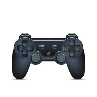 Gamepad Joystick. Joystick oyun konsolu. Gerçekçi görüntü.