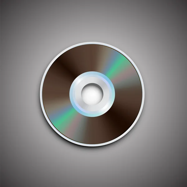 DVD-диск. Комп'ютерні диски. Реалістичний образ . — стоковий вектор