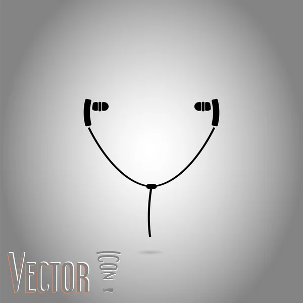 Icono de auriculares — Vector de stock