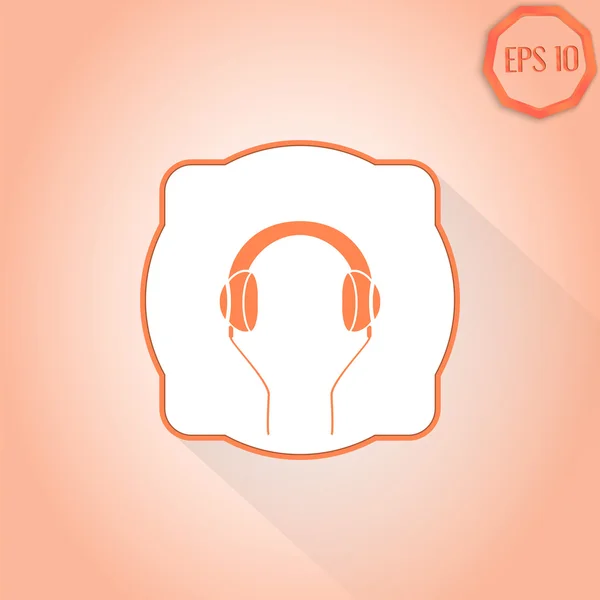 Icono de auriculares — Vector de stock