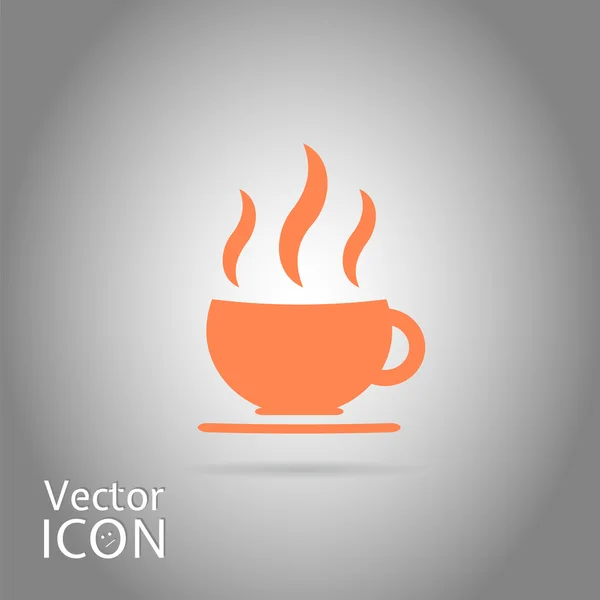 Taza de café caliente o taza de té — Vector de stock