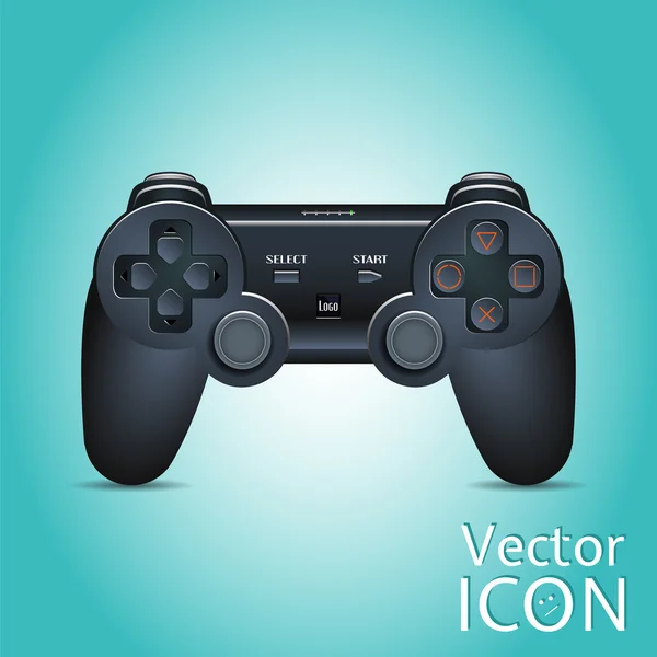 Pákový ovladač Gamepad. Pákový ovladač herní konzole. Realistický obraz. — Stockový vektor