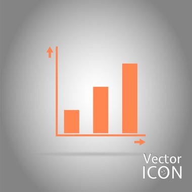 Grafikler ve grafik simgeler. Düz tasarım stili