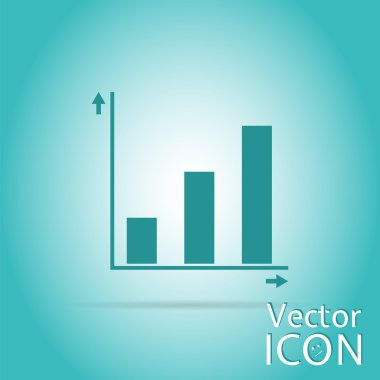 Grafikler ve grafik simgeler. Düz tasarım stili