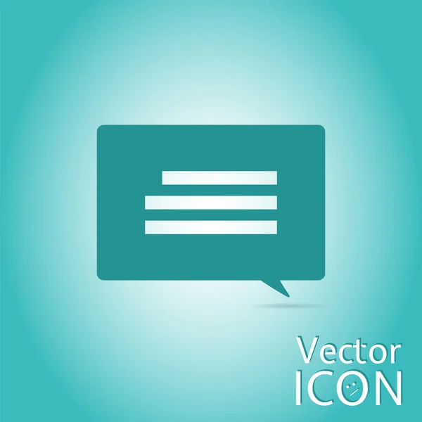 Icono de burbujas de voz. Estilo de diseño plano — Vector de stock