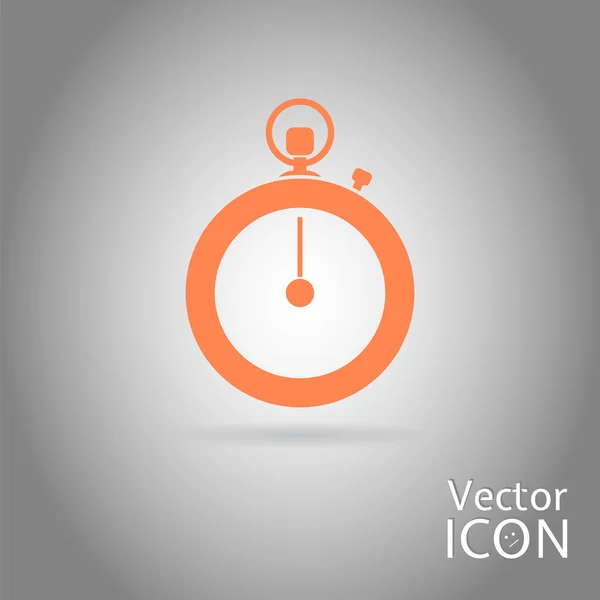 Kronometre simgesi. Düz tasarım stili