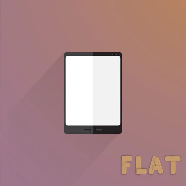Tablet-Computer-Symbol. flacher Designstil — Stockvektor