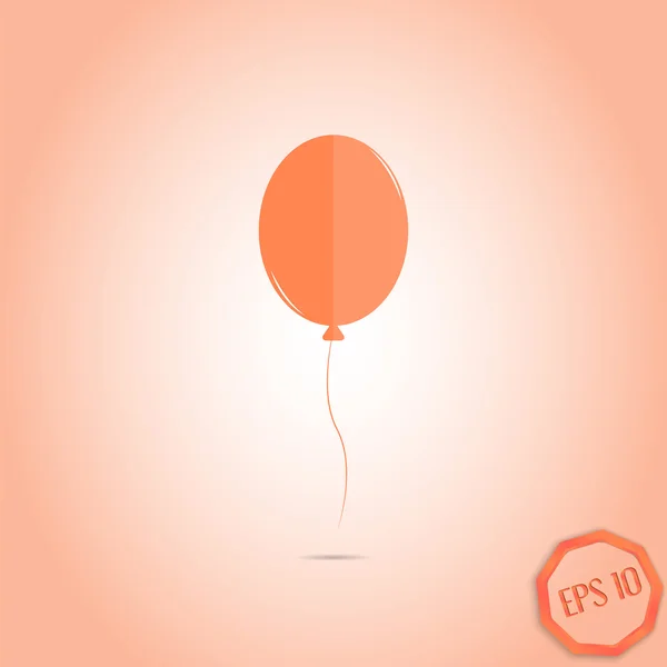 Luftballon-Symbol. flacher Designstil — Stockvektor