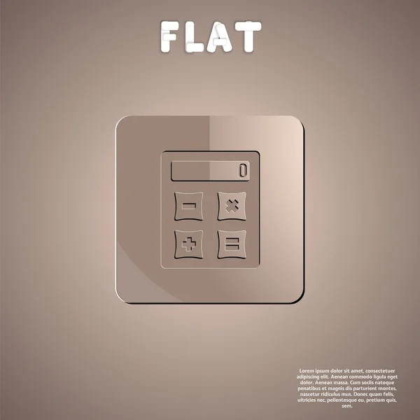 Rekenmachine pictogram. plat ontwerp stijl — Stockvector