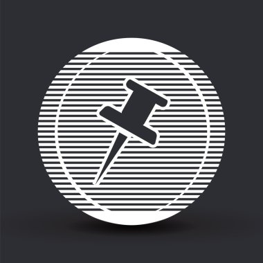 İp simgesi. düz tasarım biçimi.