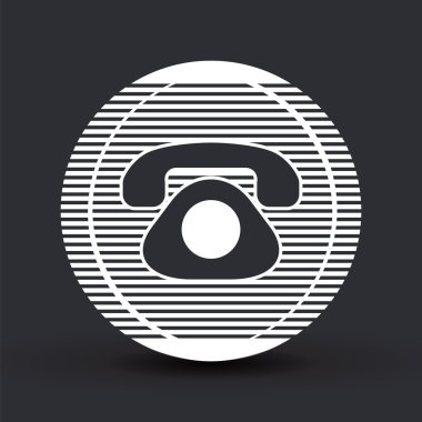 Simge telefon. Düz tasarım stili.