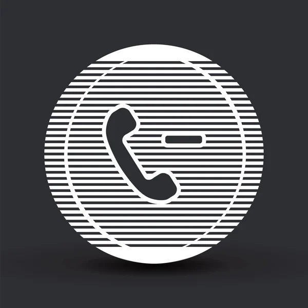 Chiama Button. Icona telefonica. Icona portatile. Stile di design piatto . — Vettoriale Stock