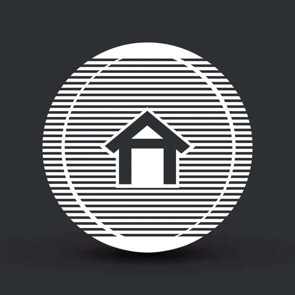 Icona di casa. stile design piatto . — Vettoriale Stock