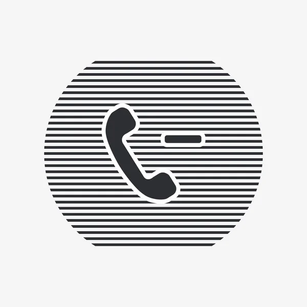 Bel knop. Telefoonpictogram. Handset pictogram. Platte ontwerpstijl. — Stockvector