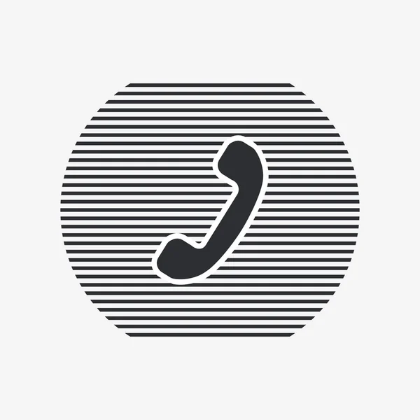 Позвони Кнопке. Икона телефона. Икона телефона. Плоский дизайн . — стоковый вектор
