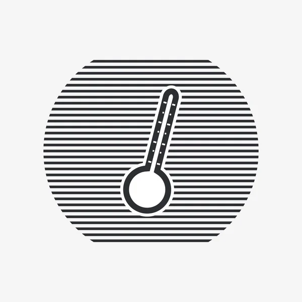 Thermometer-Symbol. flacher Designstil. — Stockvektor