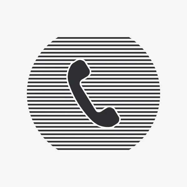 Ruftaste. Telefon-Symbol. Hörer-Symbol. flacher Designstil. — Stockvektor