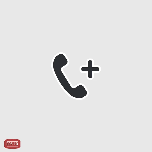 Call Button. Phone Icon. Handset Icon. Flat design style. — Stock Vector