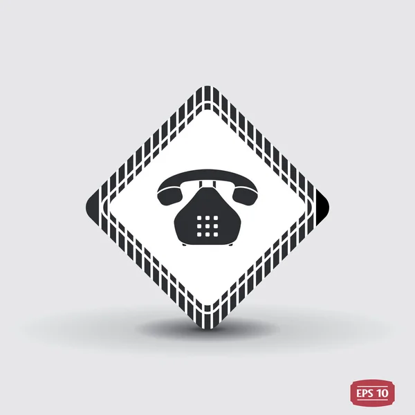 Pictogram telefoon. Platte ontwerpstijl. — Stockvector