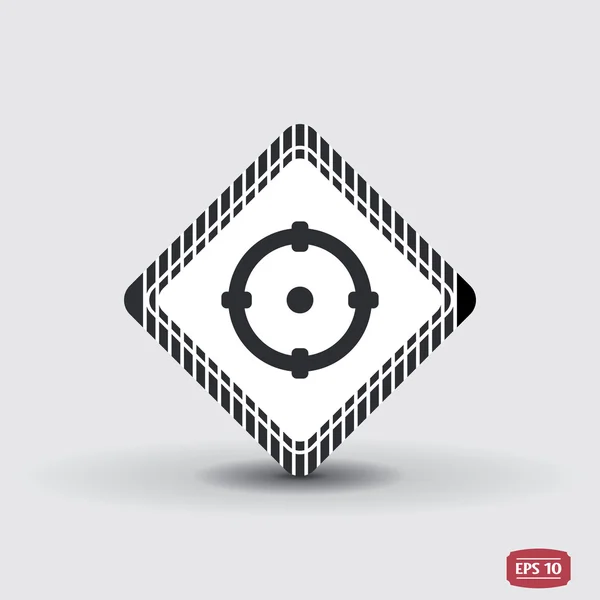 Icon Sight. Estilo de design plano . — Vetor de Stock