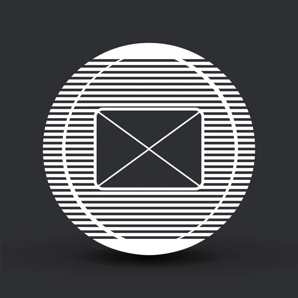 Icon mail. Estilo de design plano . — Vetor de Stock