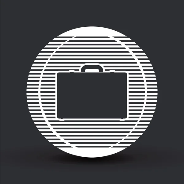 กระเป๋าเอกสารไอคอน สไตล์การออกแบบแบน — ภาพเวกเตอร์สต็อก