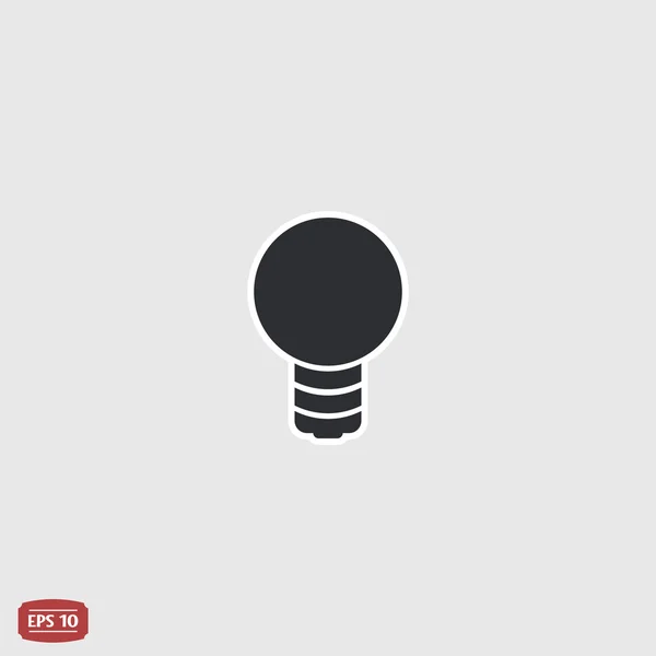 Icon Lights. Lightbulb Icon. Flat Design Style — Stock Vector