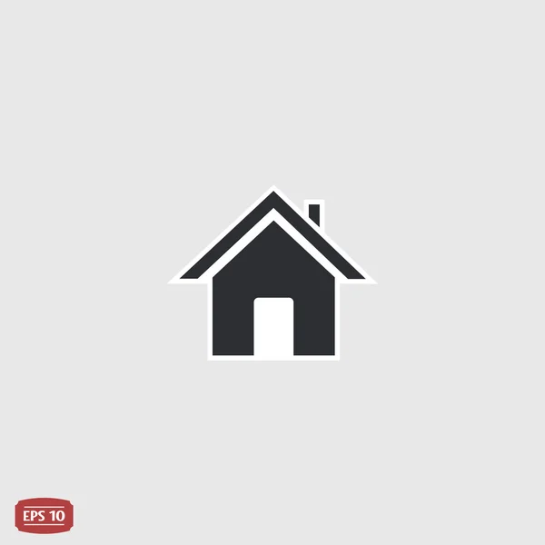 Home-Symbol. flacher Designstil. — Stockvektor