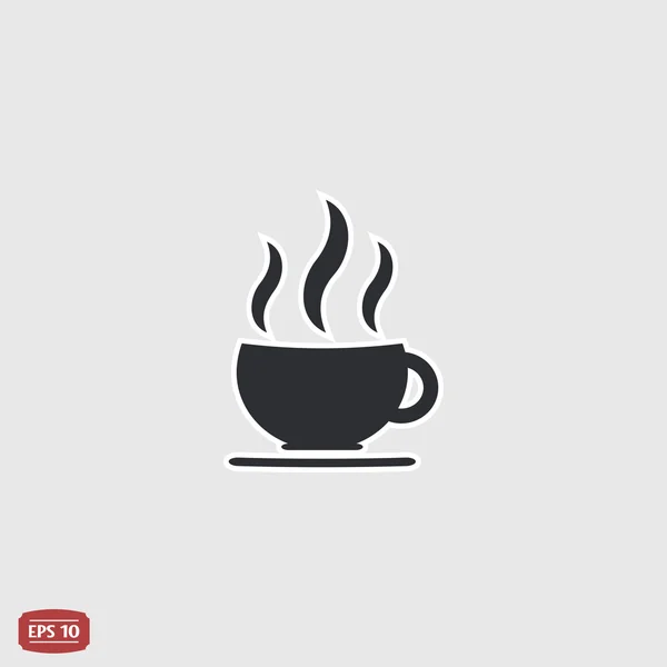 Icono de taza de café. Taza de té. Estilo de diseño plano . — Vector de stock