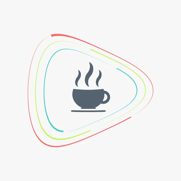 Icono de taza de café. Taza de té. Estilo de diseño plano . — Vector de stock