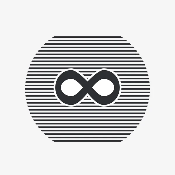 Signo infinito. Estilo de diseño plano — Archivo Imágenes Vectoriales