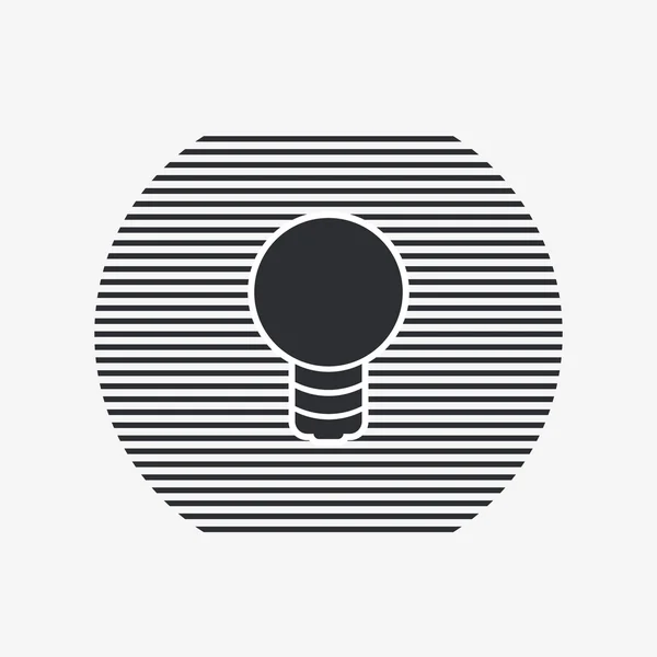 Icon Lights. Lightbulb Icon. Flat Design Style — Stock Vector