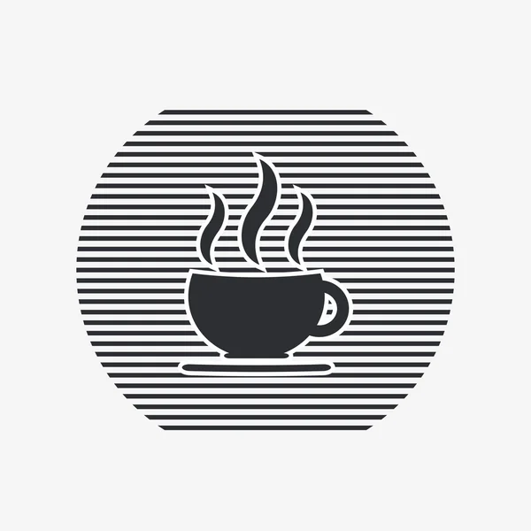 コーヒー カップのアイコン。ティーカップ。フラットなデザイン スタイル. — ストックベクタ