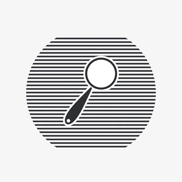 Search Icon. Flat Style — Stock Vector