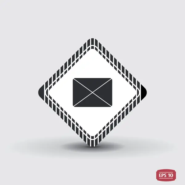 Icon mail. Estilo de design plano . — Vetor de Stock