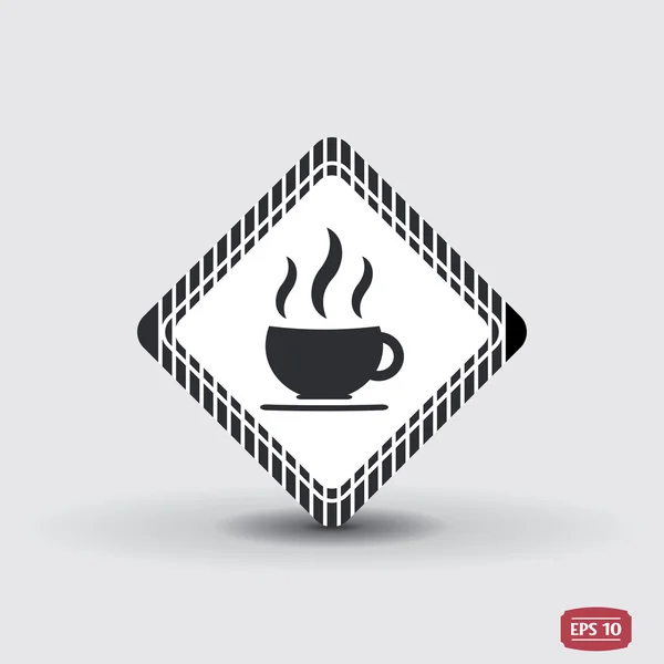 Icono de taza de café. Taza de té. Estilo de diseño plano . — Vector de stock